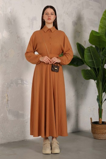 CAMEL Örme Kloş Elbise 32-6108